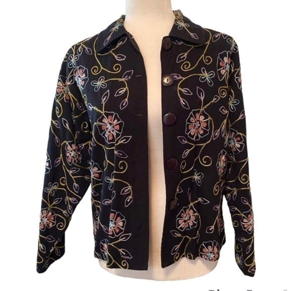 Life Style Petite Women's Size PM Long Sleeve Lightweight Jacket